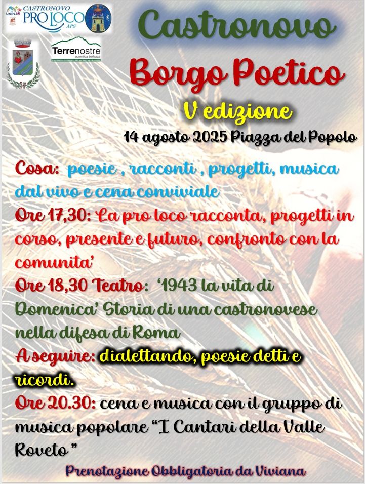 Borgo Poetico V edizione